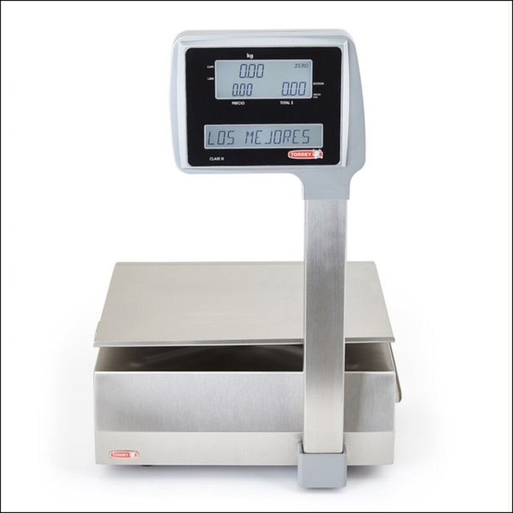 BASCULA ETIQUETADORA TORREY W-LABEL-40 KG DIVISION MINIMA 0.010kg