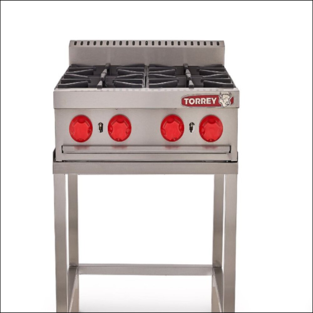 PARRILLA A GAS 4 QUEMADORES TORREY EST-4Q