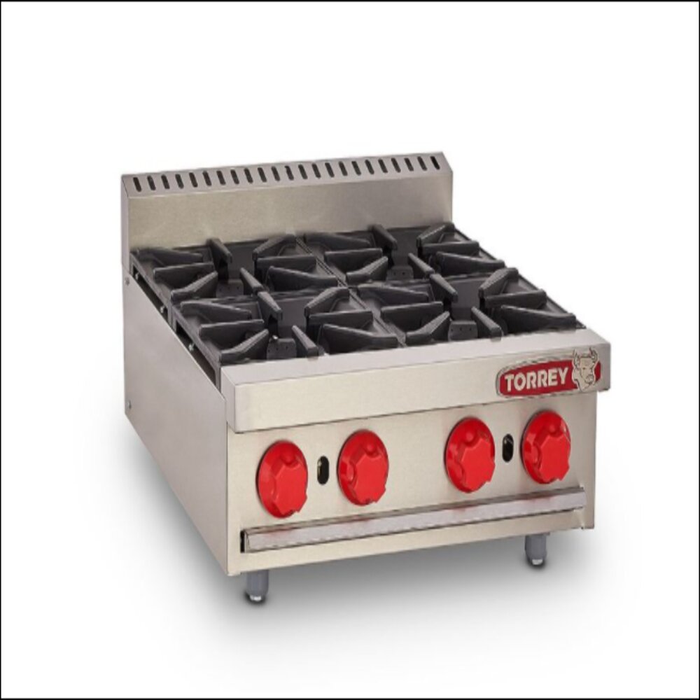 PARRILLA A GAS 4 QUEMADORES TORREY EST-4Q