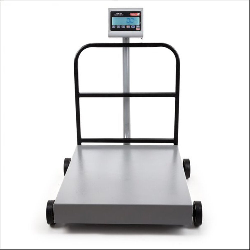 BASCULA DE RECIBO MOVIL TORREY EQM400 CAPACIDAD 400 KG PLATAFORMA DE 98X74 CM INCLUYE MODULO INDICADOR