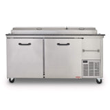 MESA FRÍA PARA PREPARACIÓN DE ALIMENTOS DE 2 PUERTAS PTP11