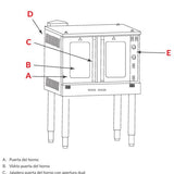 HORNO DE CONVECCIÓN TORREY HCT-5P