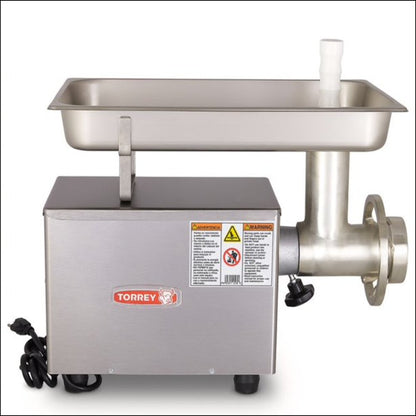MOLINO TORREY M12FS DE 3/4 HP, CABEZAL 12, GABINETE Y CHAROLA EN A.I TRANSMISION DE ENGRANES,
