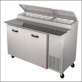 MESA FRÍA PARA PREPARACIÓN DE ALIMENTOS DE 2 PUERTAS